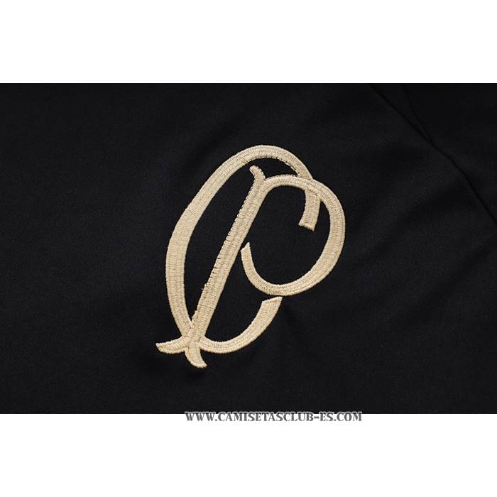 Chandal del Corinthians 23-24 Manga Corta Negro - Pantalon Corto